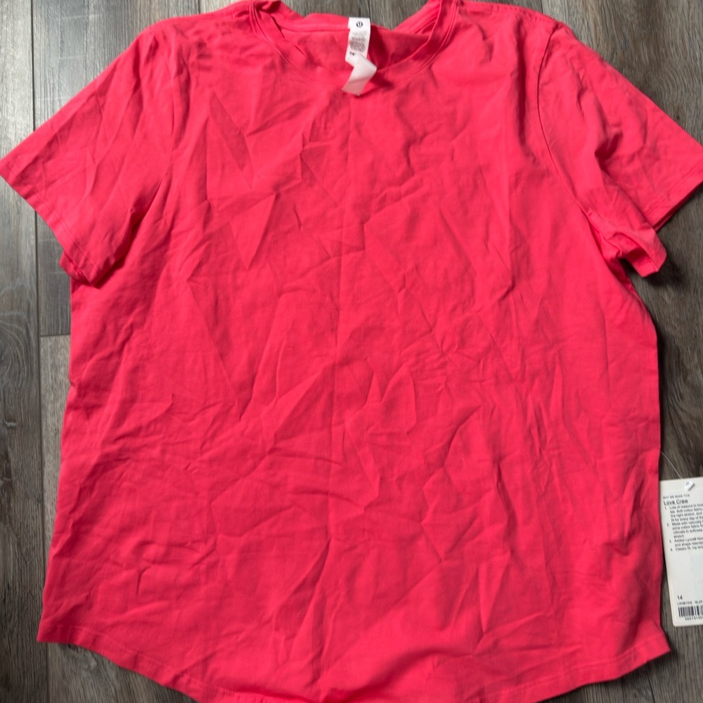 Lululemon Athletica Bold Coral Tee